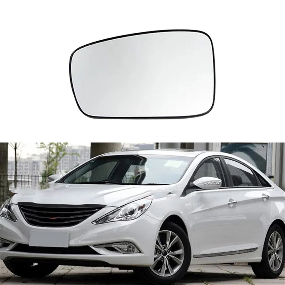 Heated Mirror Glass with Backing for 2011-2014 Hyundai Sonata Left Side