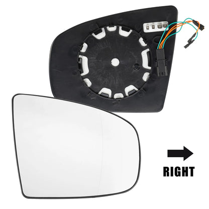 Right Side Heated Mirror Glass Replacement for BMW X5 X6