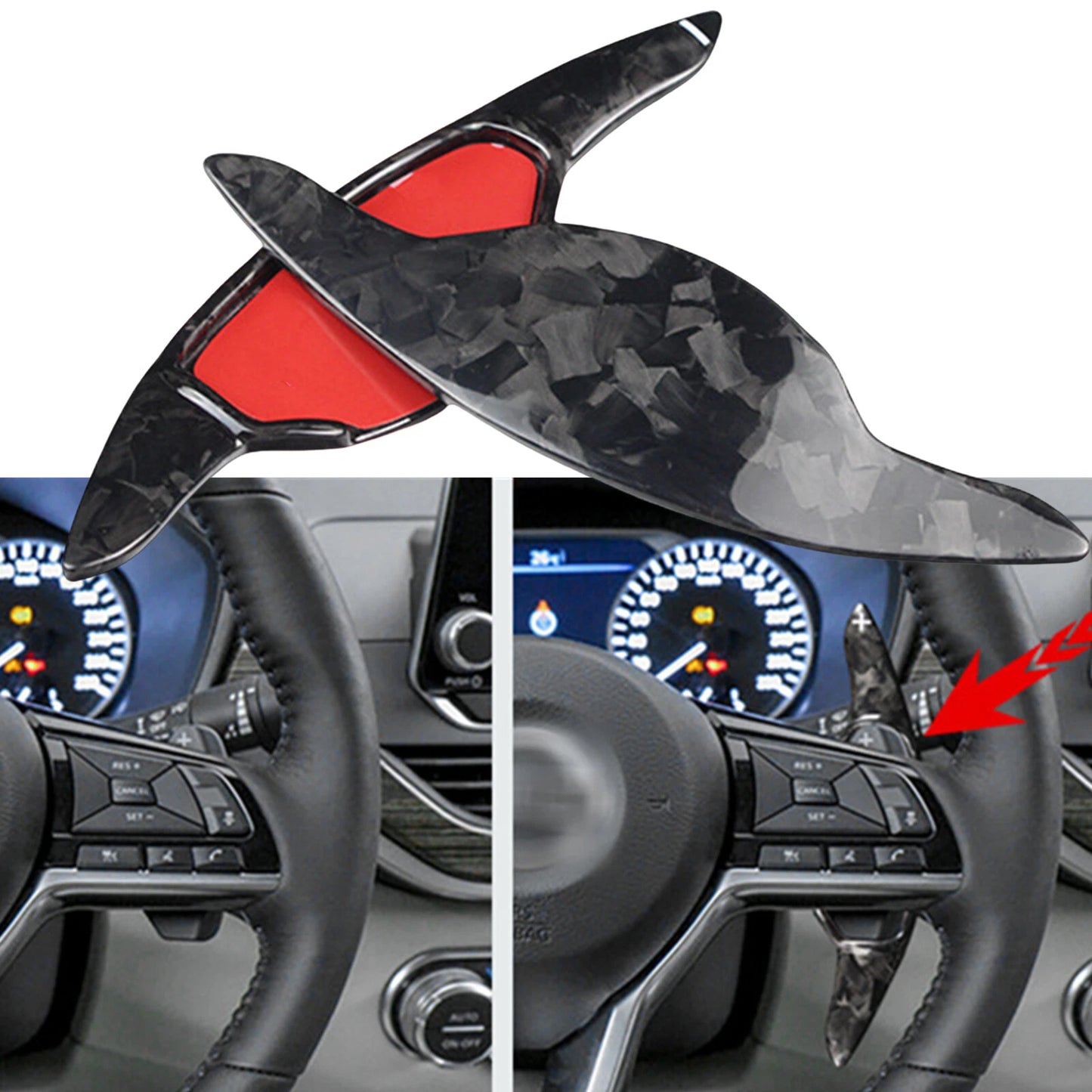 Steering Wheel Shift Paddle Extensions for Infiniti Q50 Q60 (2014-2023)
