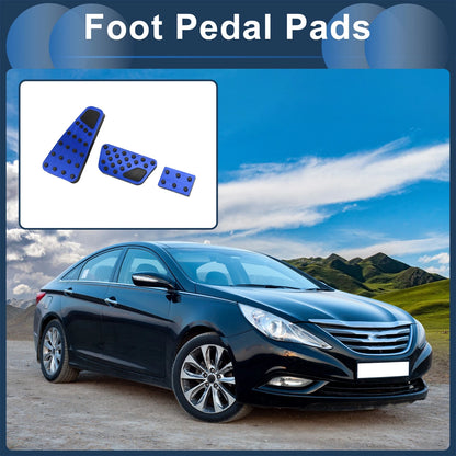 1 x Automatic Foot Pedal Covers for Dodge RAM 1500 (2010-2018) Blue