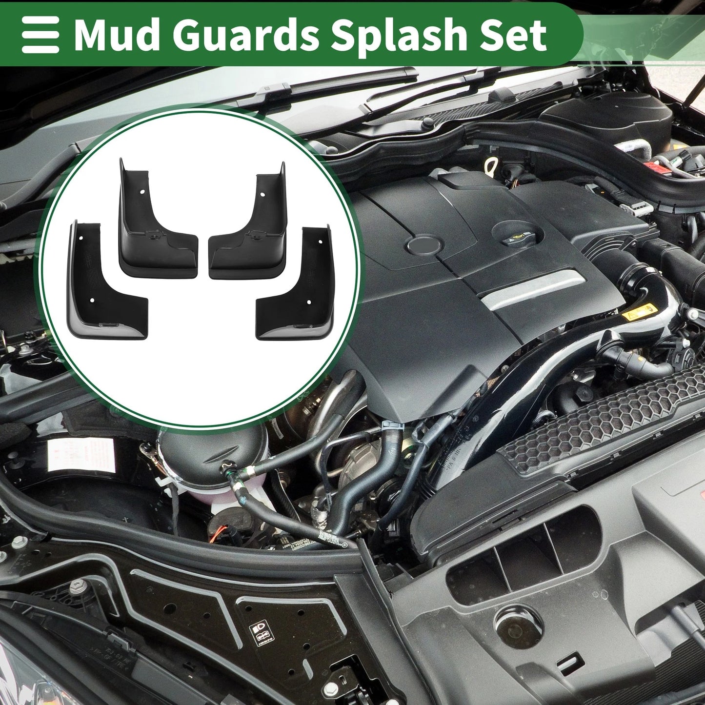 Mud Flaps Splash Guards 1 Set for Nissan Teana (2008-2012)