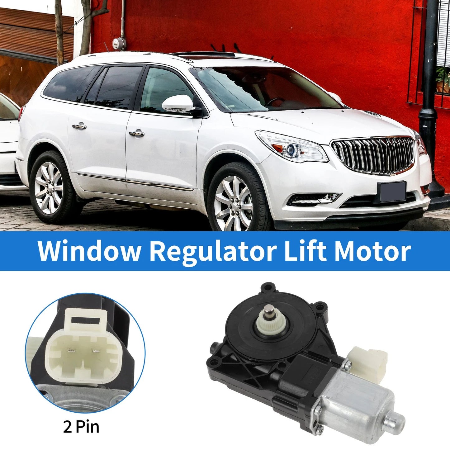 Power Window Regulator Lift Motor for Buick Enclave (2008–2012)