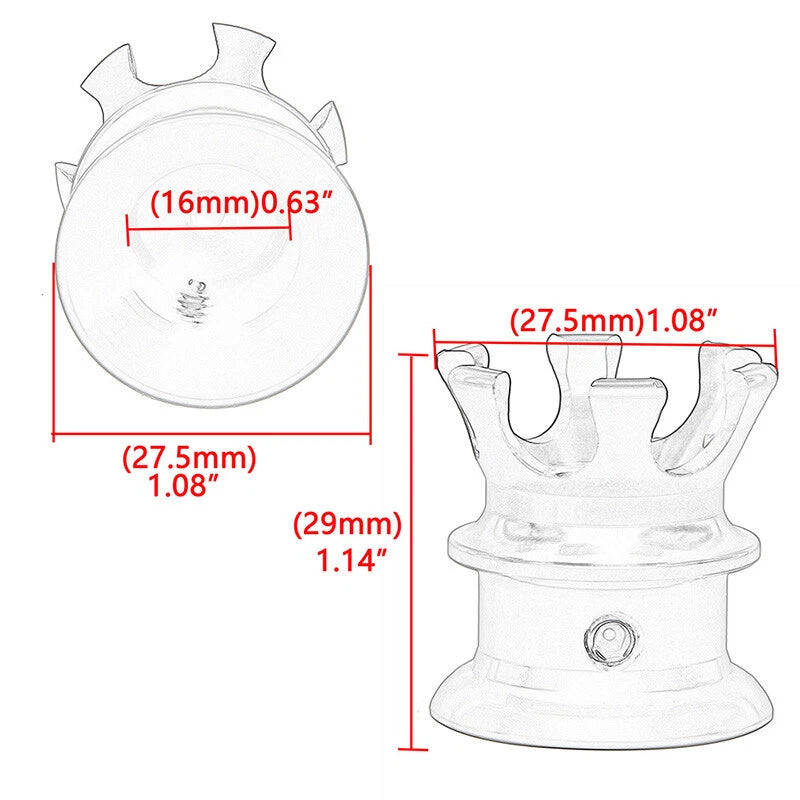 4 x Head Bolt Topper Crown Engine Cover Trim for Harley Road King, Glide