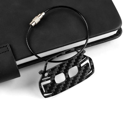 Carbon Fiber Key Ring Gift Car tuning Stylish Car Decor For BMW 7 Series 23-25