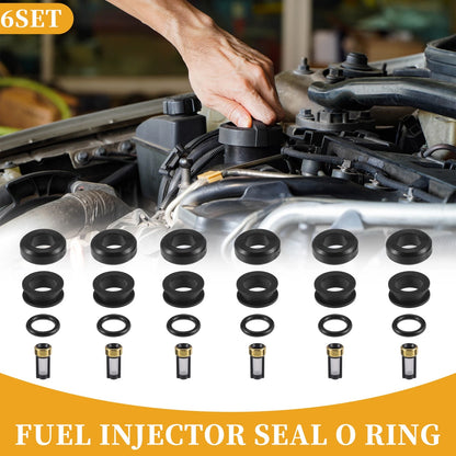 6 x Fuel Injector Seal O Ring 3.0 NBR Black for Toyota Supra (2019–2026)