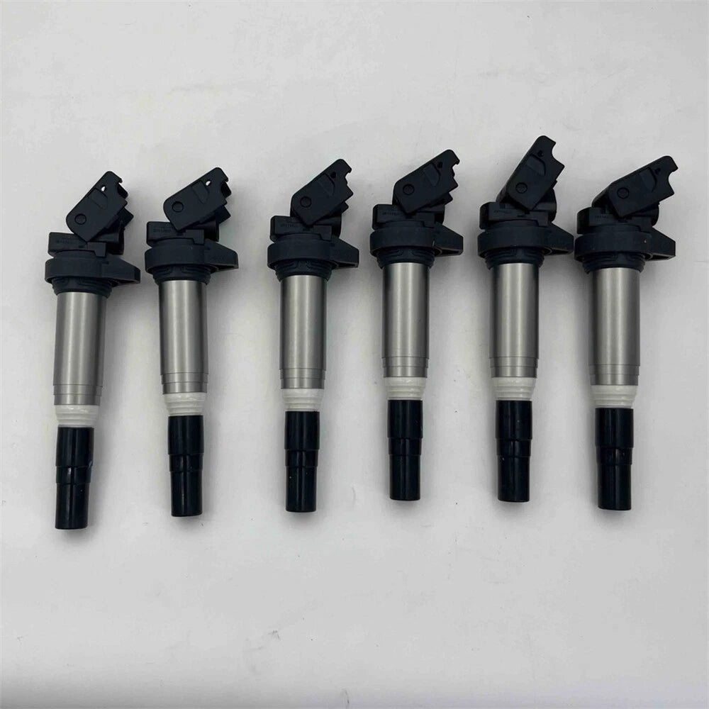 6Pcs Ignition Coils 3-Pin Connector for BMW 1 Series M E82 E88 320i E46 E60 (2008-2013)
