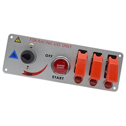 5 in 1 Ignition Toggle Switch Panel Engine Start Push Button for Racing Car