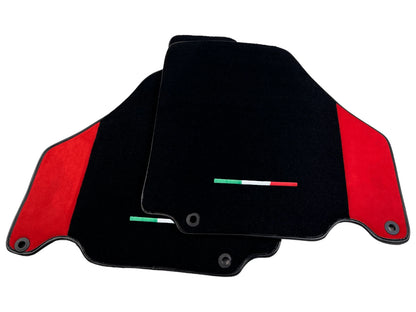 Floor Mats for Ferrari 360 Modena Red Alcantara Leather (2000-2005)