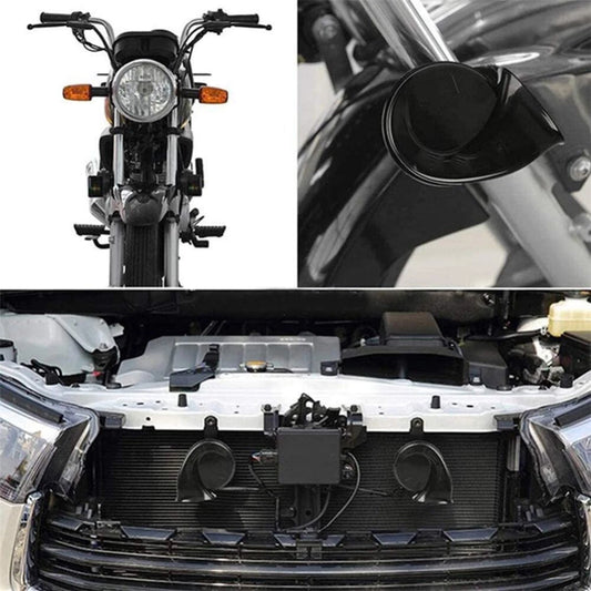 12V 300DB Super Train Horns for Trucks SUVs Cars Boats Motorcycles (N/A)