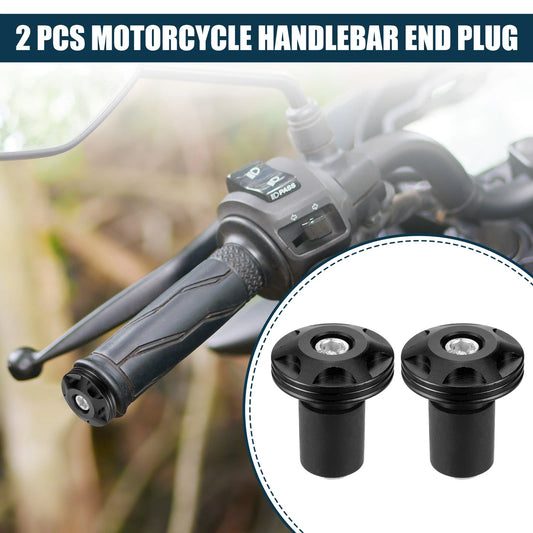 2 x Handlebar End Plug Aluminum Alloy 18-20mm 32mm OD Black for Make Model