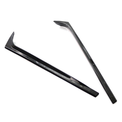 Black Rear Window Side Spoiler Canard Splitter Trim for VW Polo (11-17)