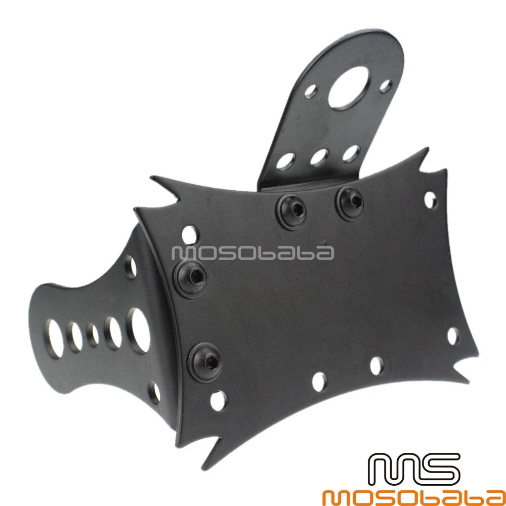3/4” Axle Side Mount License Plate Bracket for Old School Cruiser Bobber