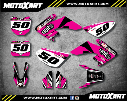 Custom Graphics Kit DIGGER PINK for Honda CRF 50 (2004-2025)