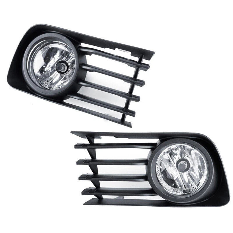 2 x Fog Light Lamps with Cover Bezel Trim for Toyota Prius (2004-2009)