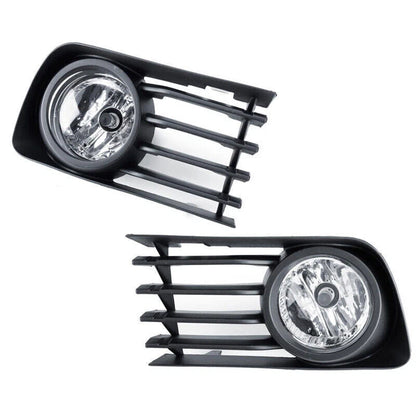 2 x Fog Light Lamps with Cover Bezel Trim for Toyota Prius (2004-2009)
