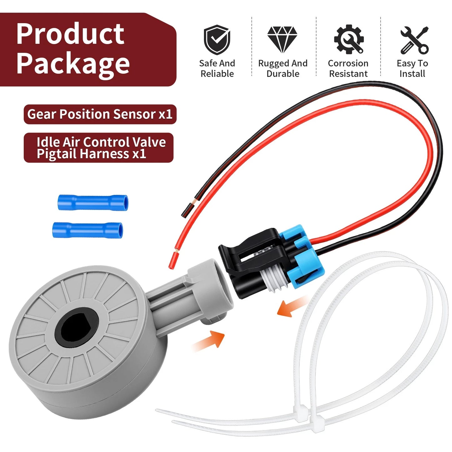 Gear Position Sensor & Harness for Polaris Ranger Crew XP 900 (2017–2019)