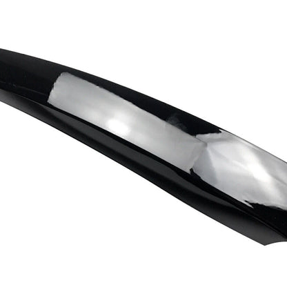 Gloss Black Front Headlight Eyelid Trim Covers for Volkswagen Touran (2011-2015)