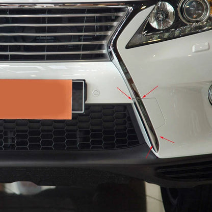 L & R Front Bumper Tow Hook Trim Strips for Lexus RX350 RX450h (2012-2015)