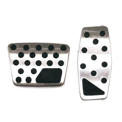 Steel Brake Gas Pedal Covers for Jeep Renegade, Compass & Fiat 500X (2015-2023)
