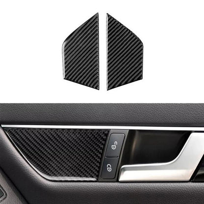 Carbon Fiber Door Handle Cover Trim for Mercedes-Benz C Class (2007-2013)