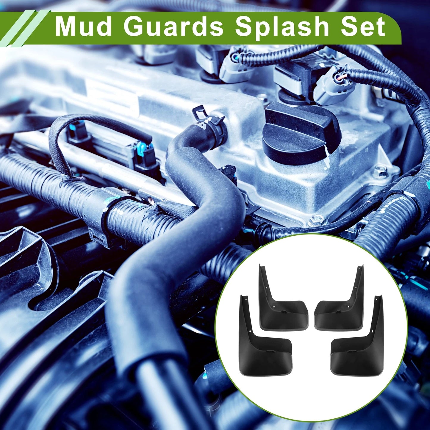 Mud Flaps Splash Guards 1 Set for Dodge Town & Country (2011-2017)