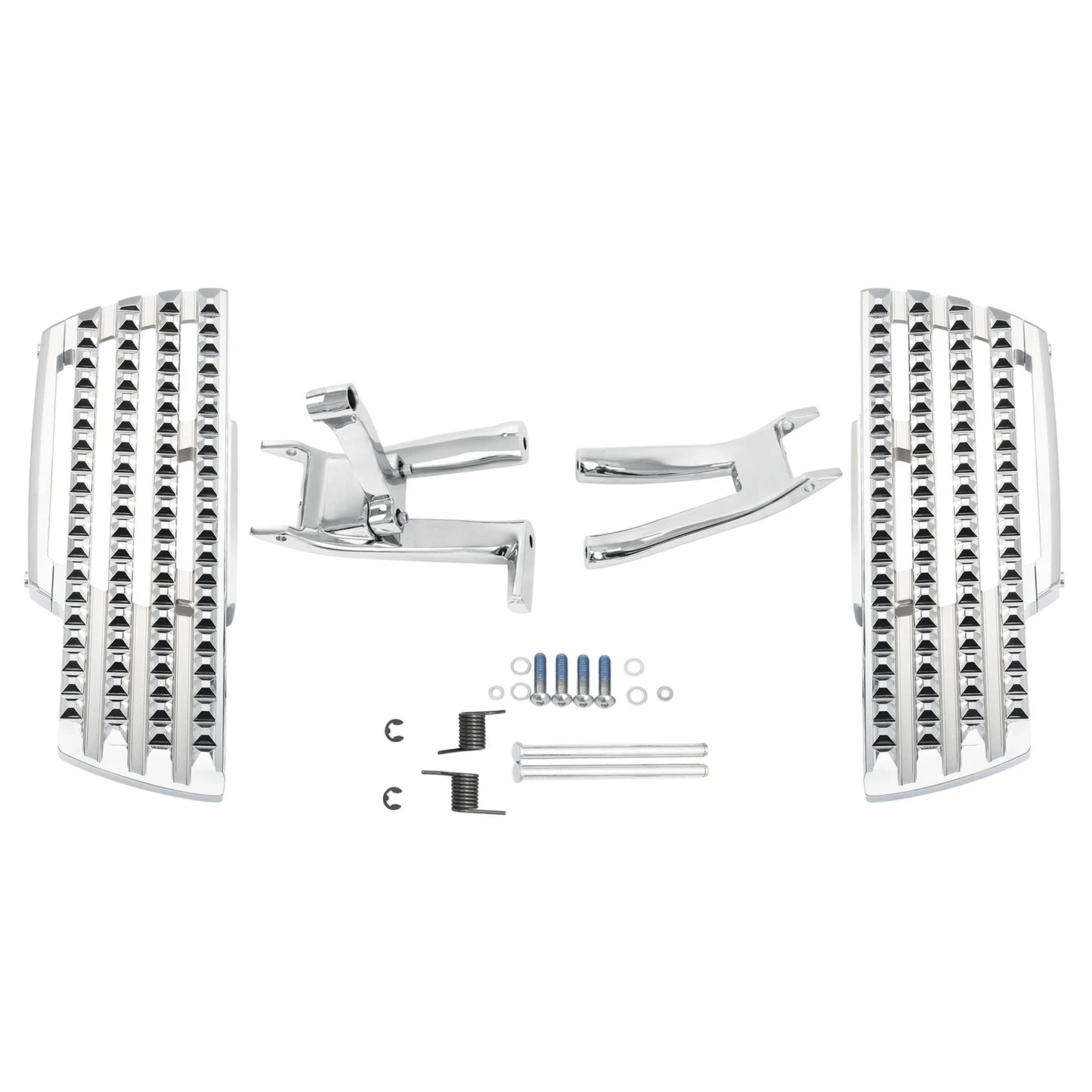 Chrome Driver Footboard & Bracket for Harley Softail Deluxe (2018-2025)