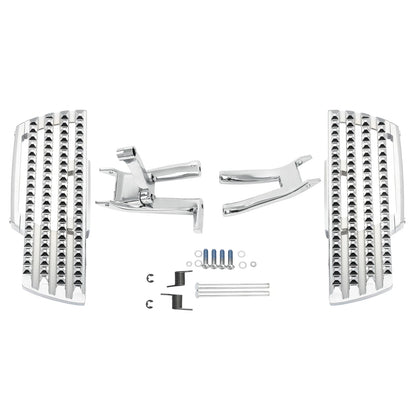 Chrome Driver Footboard & Bracket for Harley Softail Deluxe (2018-2025)