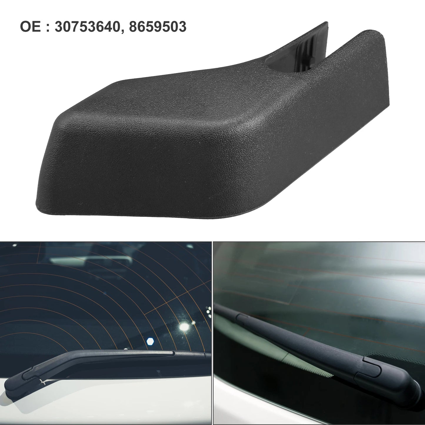 Rear Wiper Arm Cover for Volvo XC90 (2003-2011) Black
