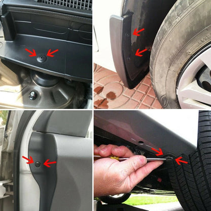 190x Push Type Car Door Panel Trim Clips for Universal Models