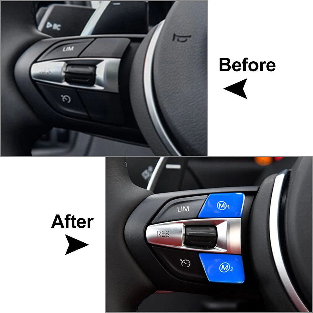 Steering Wheel Mode Switch Button Cover for BMW 1 2 3 4 5 6 Series X5 X6