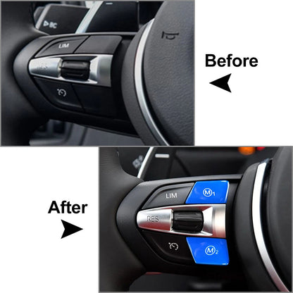 Steering Wheel Mode Switch Button Cover for BMW 1 2 3 4 5 6 Series X5 X6