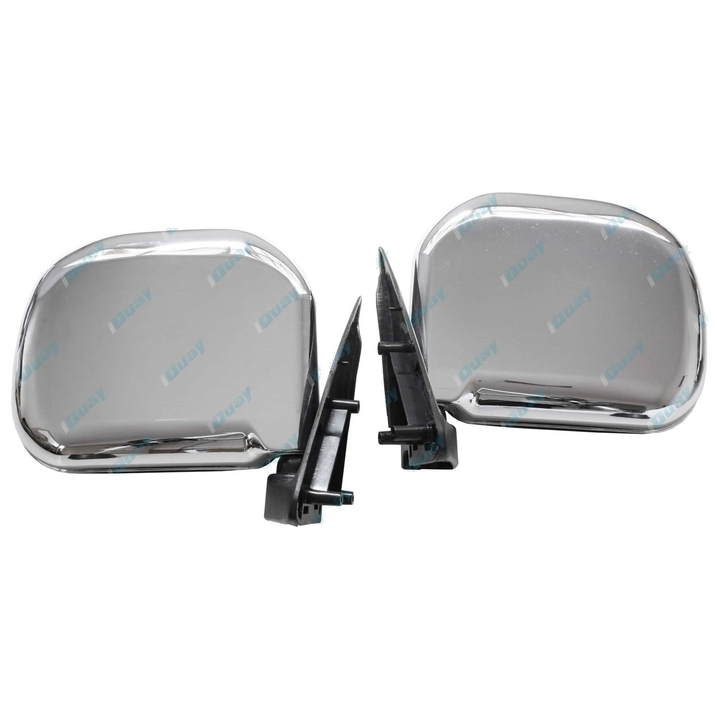 LH+RH Chrome Manual Door Mirror Pair for Toyota Hiace LH103 RZH103/113/125 89-05