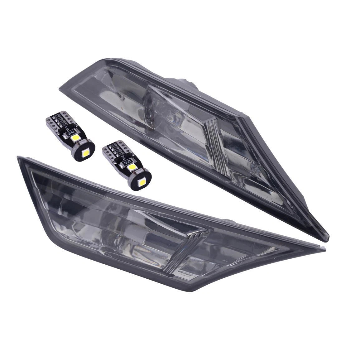 Smoked Lens Fender Side Marker Light  T10 LED Bulbs for Honda Civic (2006-2011)