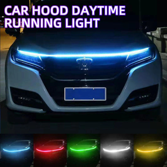 150cm Dynamic LED Hood Light Strip for Car - DRL Daytime Running Light