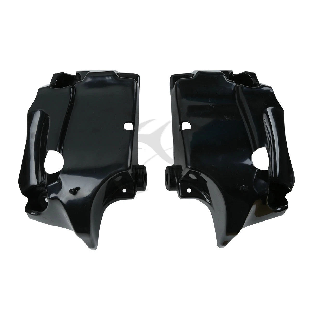 Black Lower Vented Leg Fairing for Harley Touring Tri Street Glide (1983-2013)