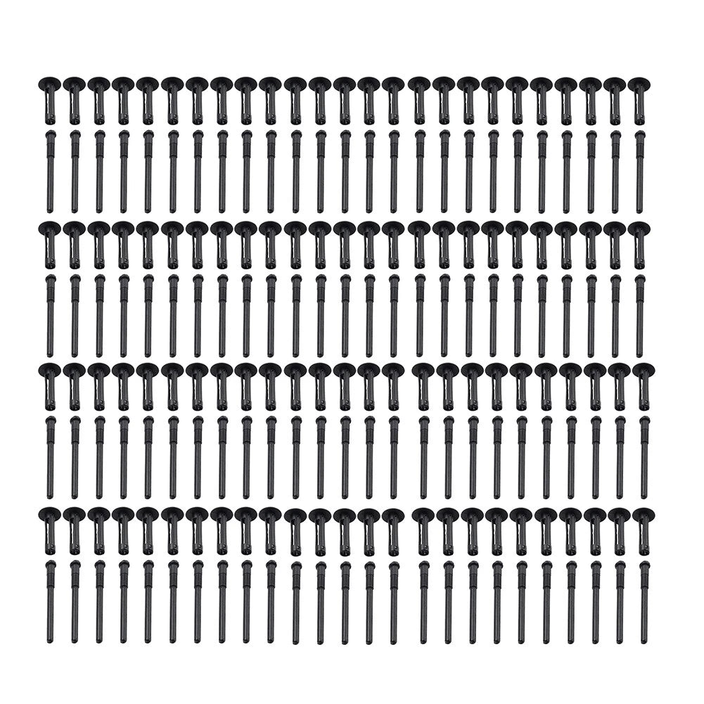 100Pc 1/4" Hole Flare Bumper Rivet Clips for Chrysler Jeep (2007-2018)