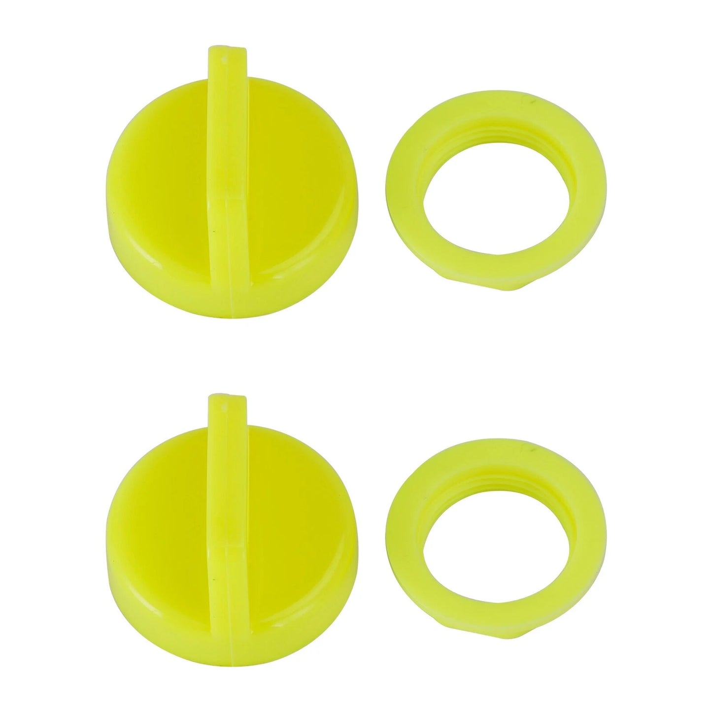 2 x Yellow Key Covers for Polaris Scrambler/Sportsman/Ranger/RZR (2008-2023)