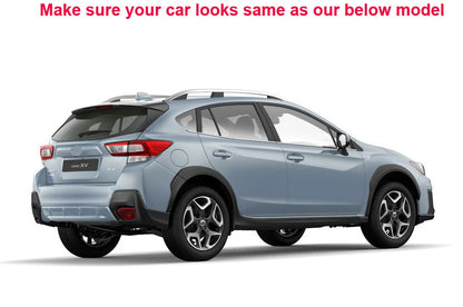 Front Fog Light Cover Eyelid Trim for Subaru XV (2018-2020) 2 x ABS Chrome
