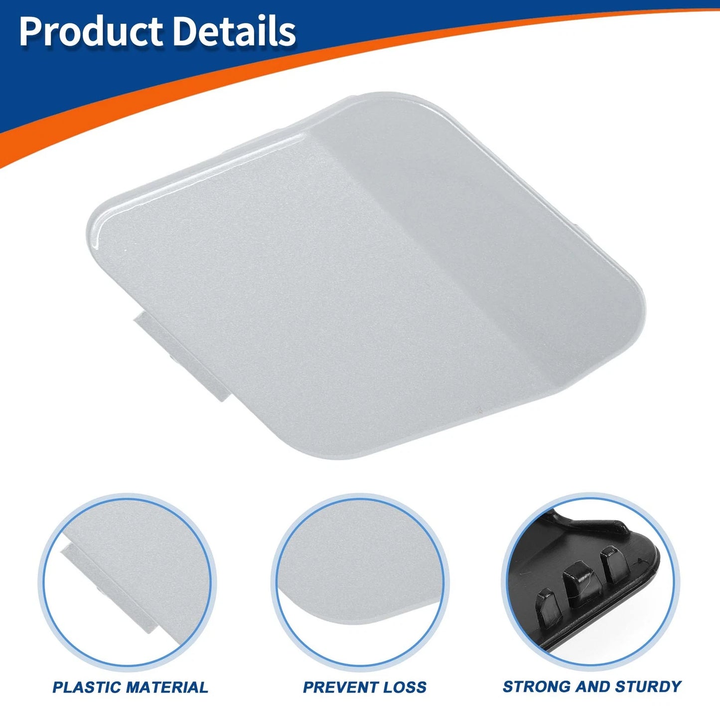 Tow Hook Cover for BMW 114i Ice Silver (2012-2014)