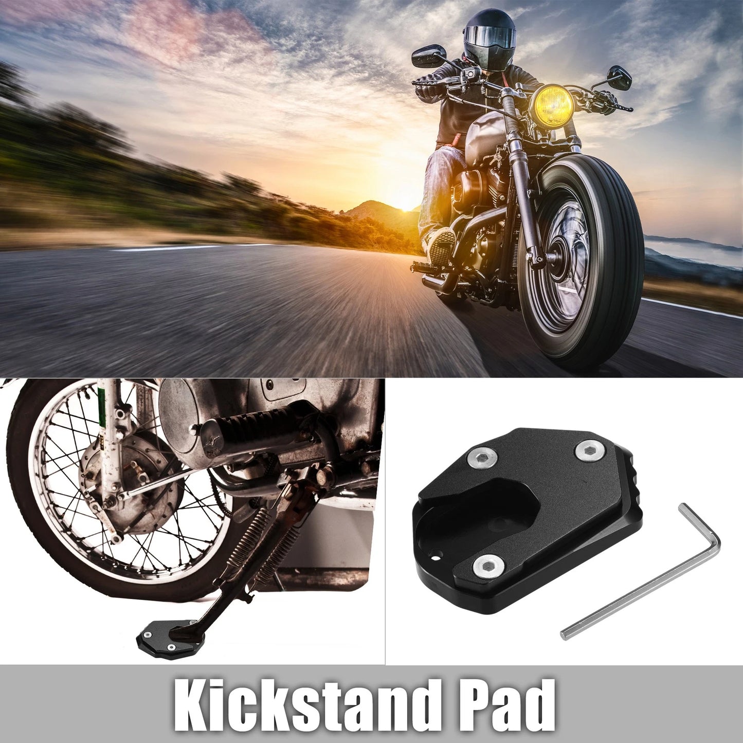 Kickstand Pad Replacer 1 Set for KAWASAKI Z900RS (2018–2022)