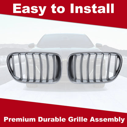 2 x Front Kidney Grilles for BMW F25 X3 xDrive 20i 20d 28i 30d (2011-2017)