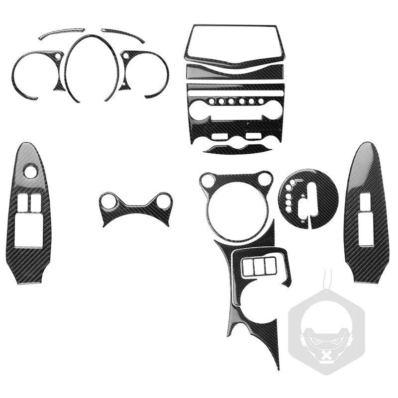 Real Carbon Fiber Full Set Interior Cover Trim Kit Fit for Nissan 370Z Z34 2009+
