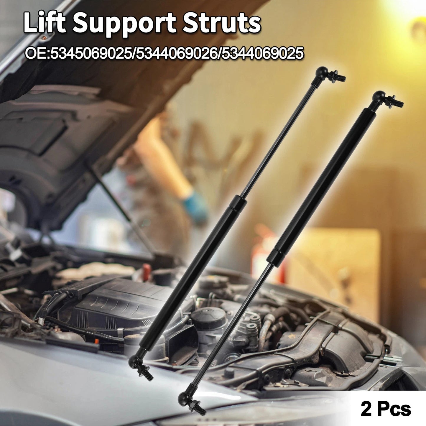 Hood Lift Supports for Toyota Land Cruiser (2008-2021)