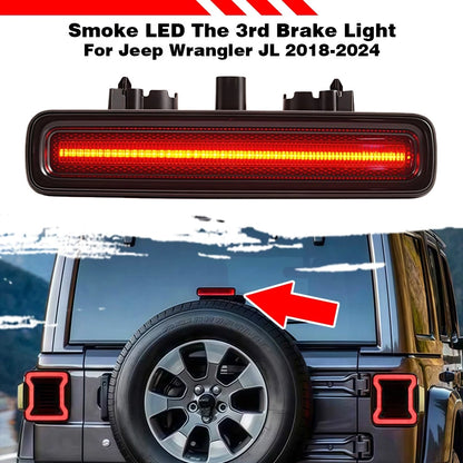 1x Smoke LED 3rd Center Brake Light for Jeep Wrangler JL (2018–2024)
