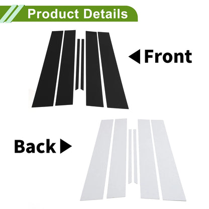 6 x Pillar Window Trim for Chevy Equinox (2010 - 2017)