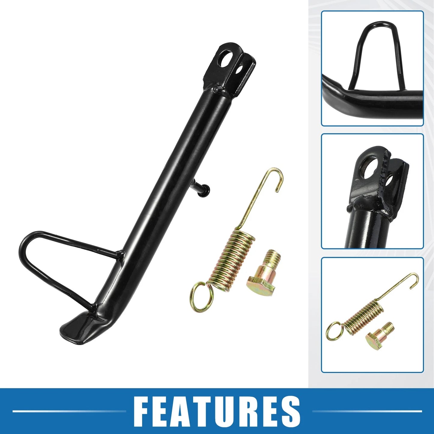 Kickstand 1 Set 9.45" Nonslip Side Stand Parking Foot for Motorcycle