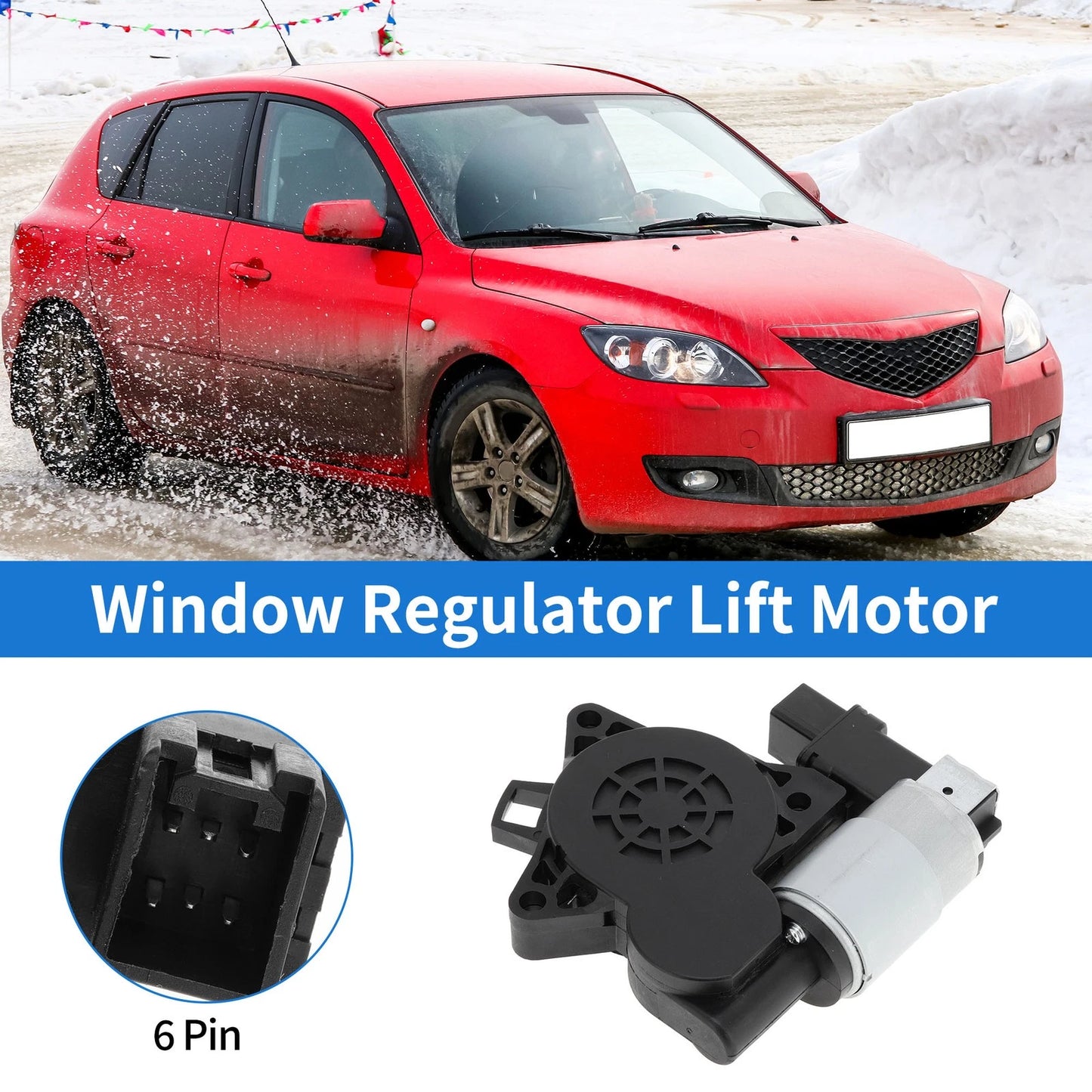 Power Window Regulator Lift Motor for Mazda 3 (2004-2009)