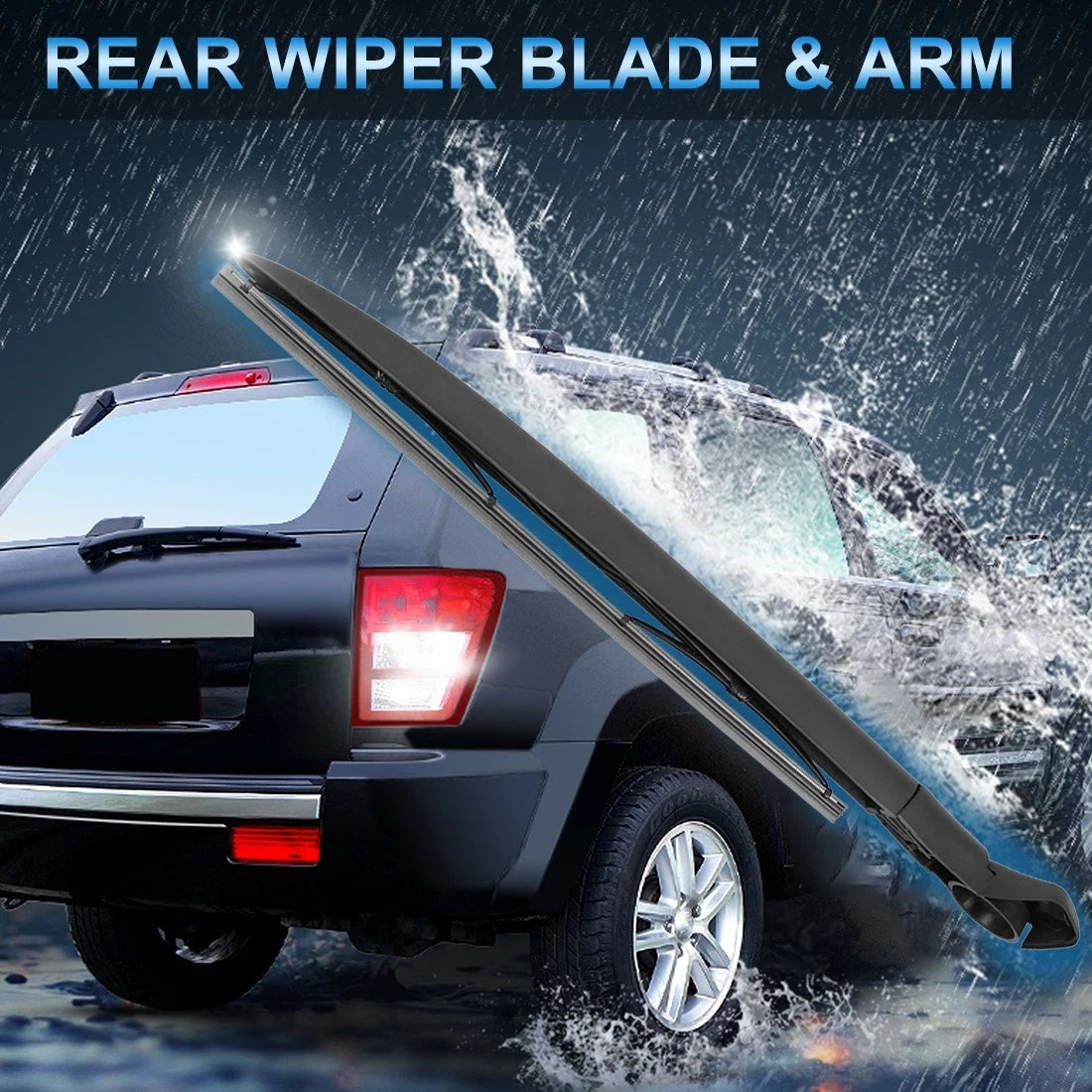 Rear Wiper Blade Arm Set 375mm for Porsche Cayenne GTS (2002-2010)