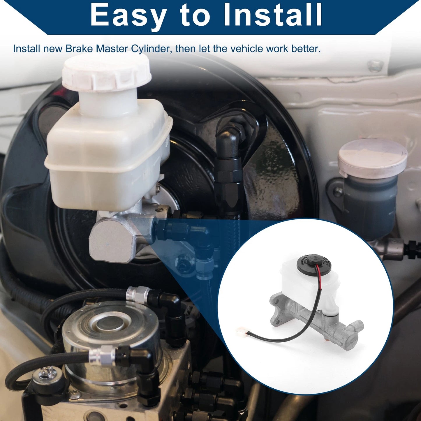 Brake Master Cylinder Reservoir for Toyota Hilux Pickup (1988-1997)