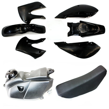 KLX110 Plastics Fairing Fender Seat Fuel Tank for Kawasaki Dirt Bike